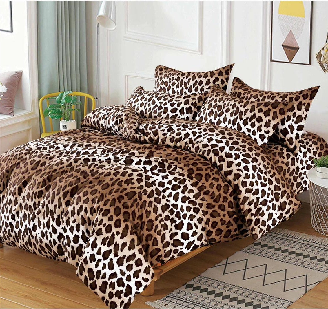 Lenjerie de pat finet, Bumbac Finet, Animal Print, 6 piese