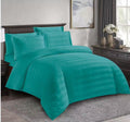Lenjerie pat Damasc premium, Verde, 6 piese